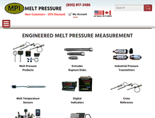 Tablet Screenshot of mpipressure.com